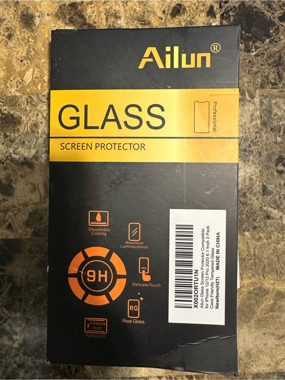 Ailun Tempered Glass Screen Protector - pack of 3 for iPhone 12